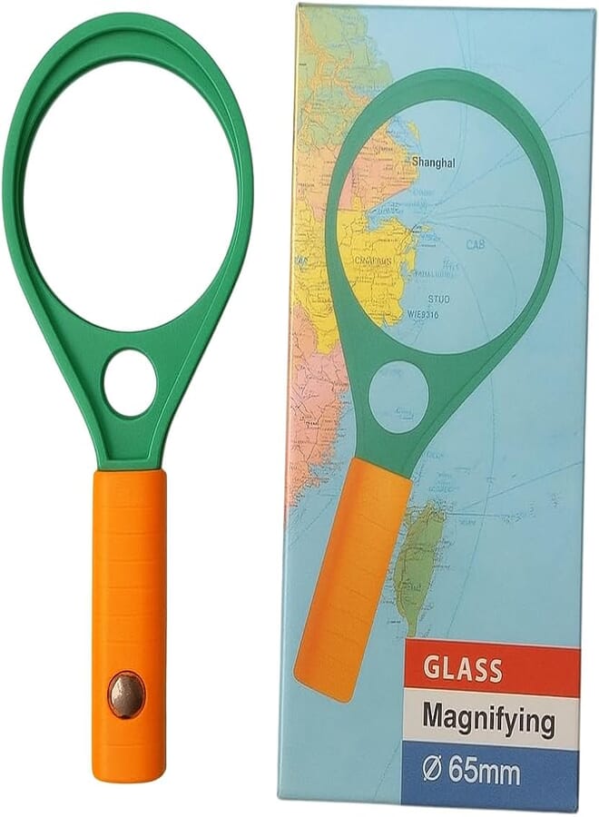 Magnifying Glass 65mm With Durable Material, Suitable For School And Home